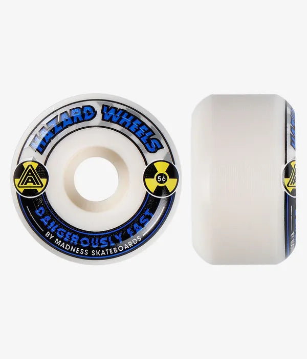 Hazard Wheels "Alarm" Aa: Conical White/Blue 56mm/101a