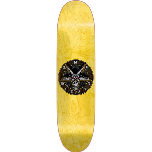 101 Adam McNatt "Star Of Satan" Screen Print Shaped Reissue Deck - Yellow - 8.0"
