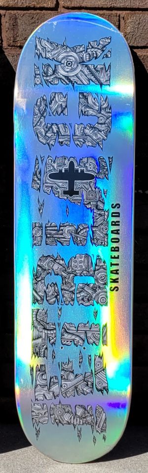 JetBlack "Mechanical Logo" Silver Foil" 8.38"