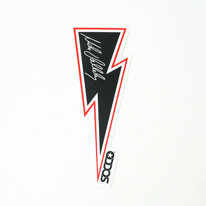 SOCCO Mike Vallely Lightning Bolt Socks V2 | White