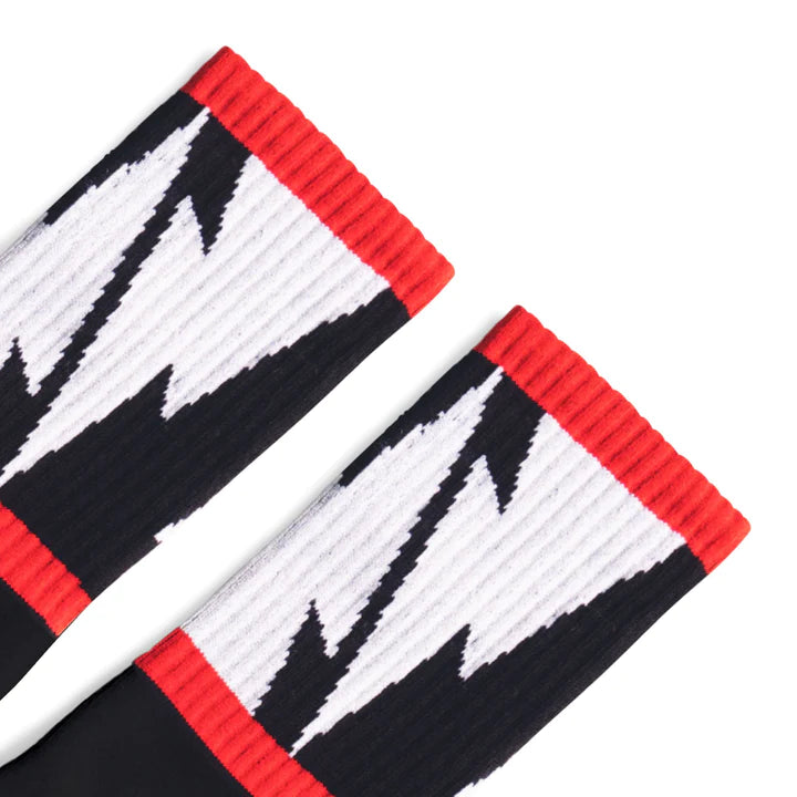 SOCCO Mike Vallely Lightning Bolt Socks V2 | Black