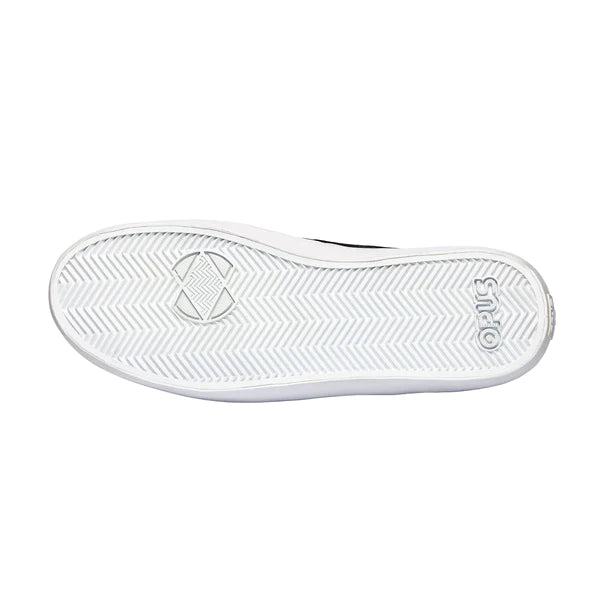 Opus Footwear Honey Slip Black/White Suede