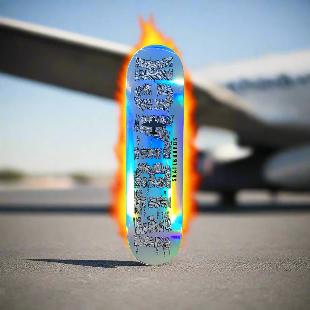 JetBlack "Mechanical Logo" Silver Foil" 8.38"