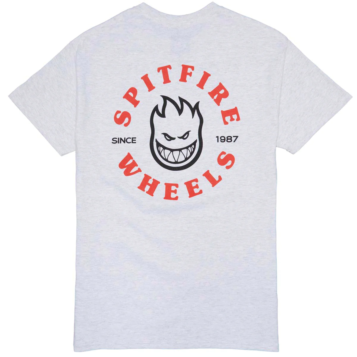 Spitfire Bighead Classic T-Shirt (Ash/Red/Black)