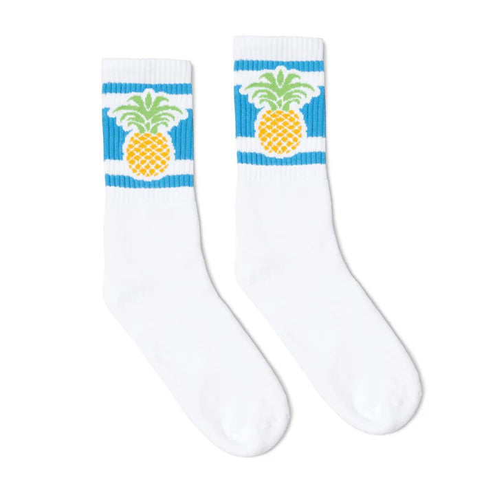 SOCCO Pineapple Socks | White