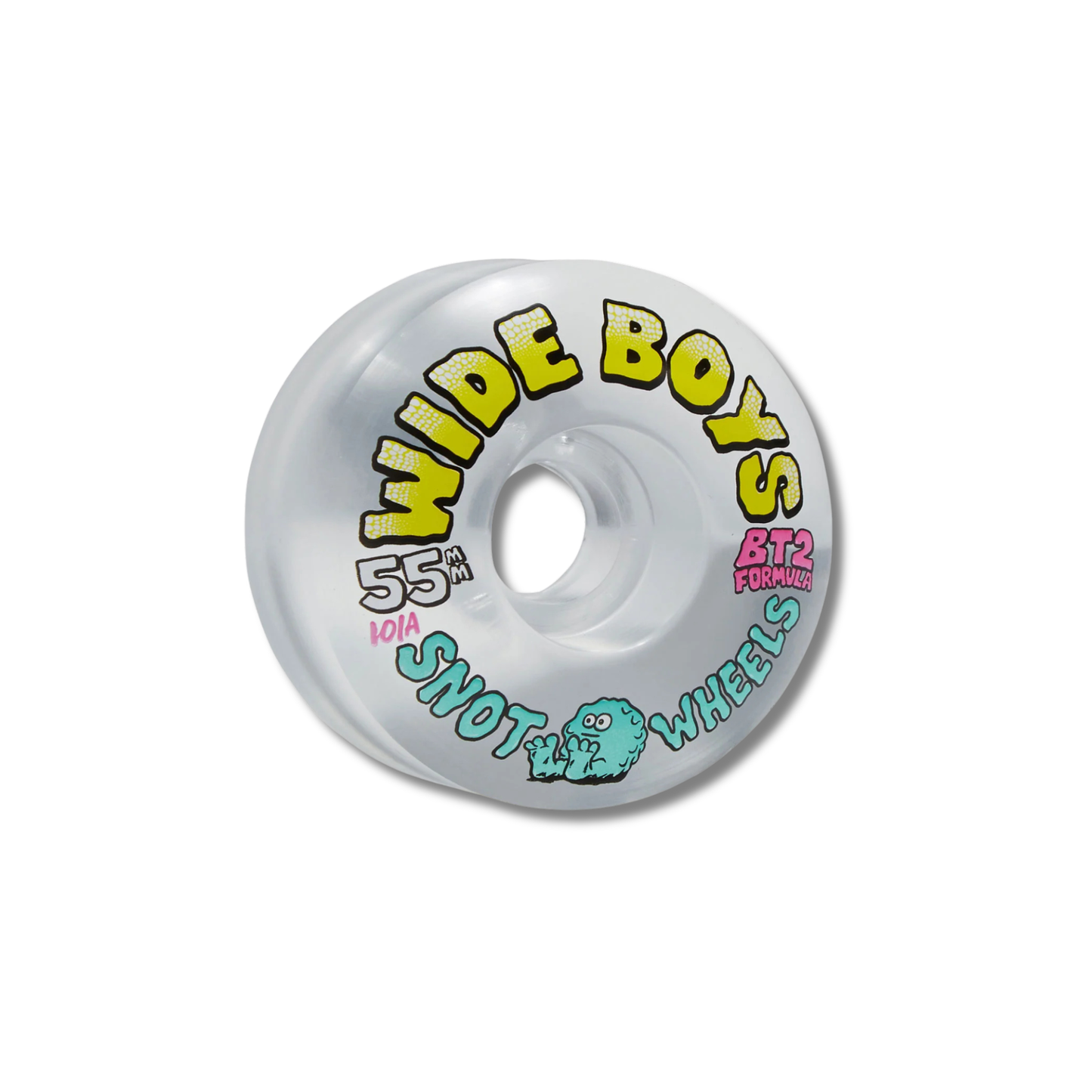 Snot Wheel Co. Wide Boys Clear/Yellow Wheels – 55mm 101A