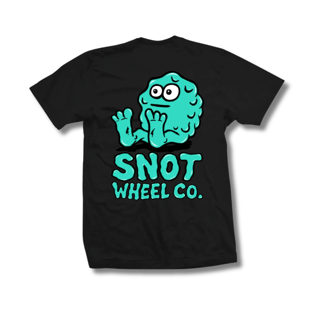 Snot Wheel Co. - Booger Logo Backprint T-Shirt - Black