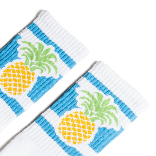 SOCCO Pineapple Socks | White