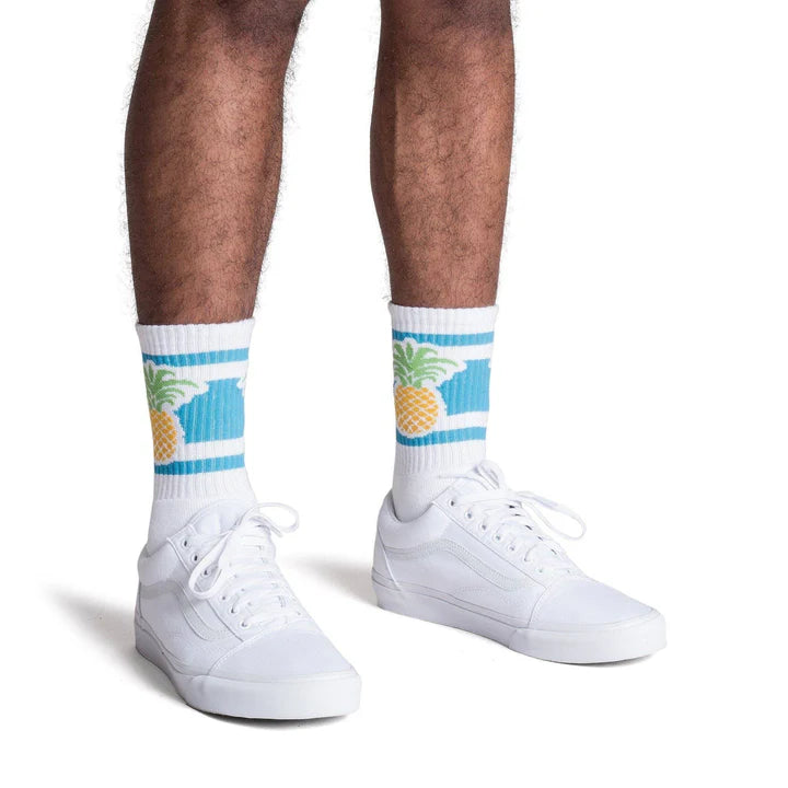SOCCO Pineapple Socks | White