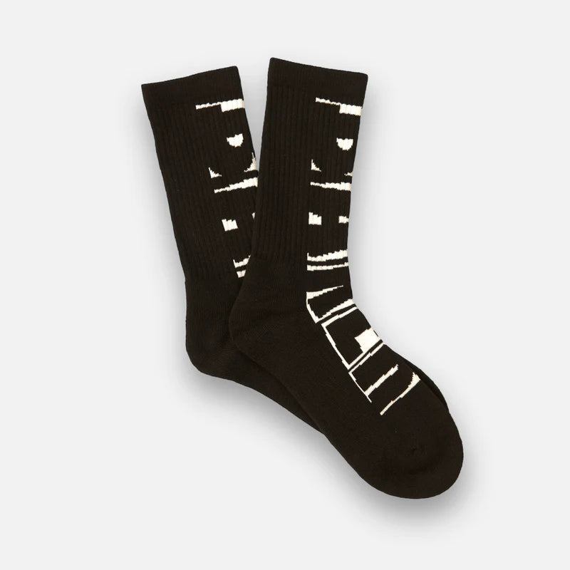 Baker Branded Black Crew Socks