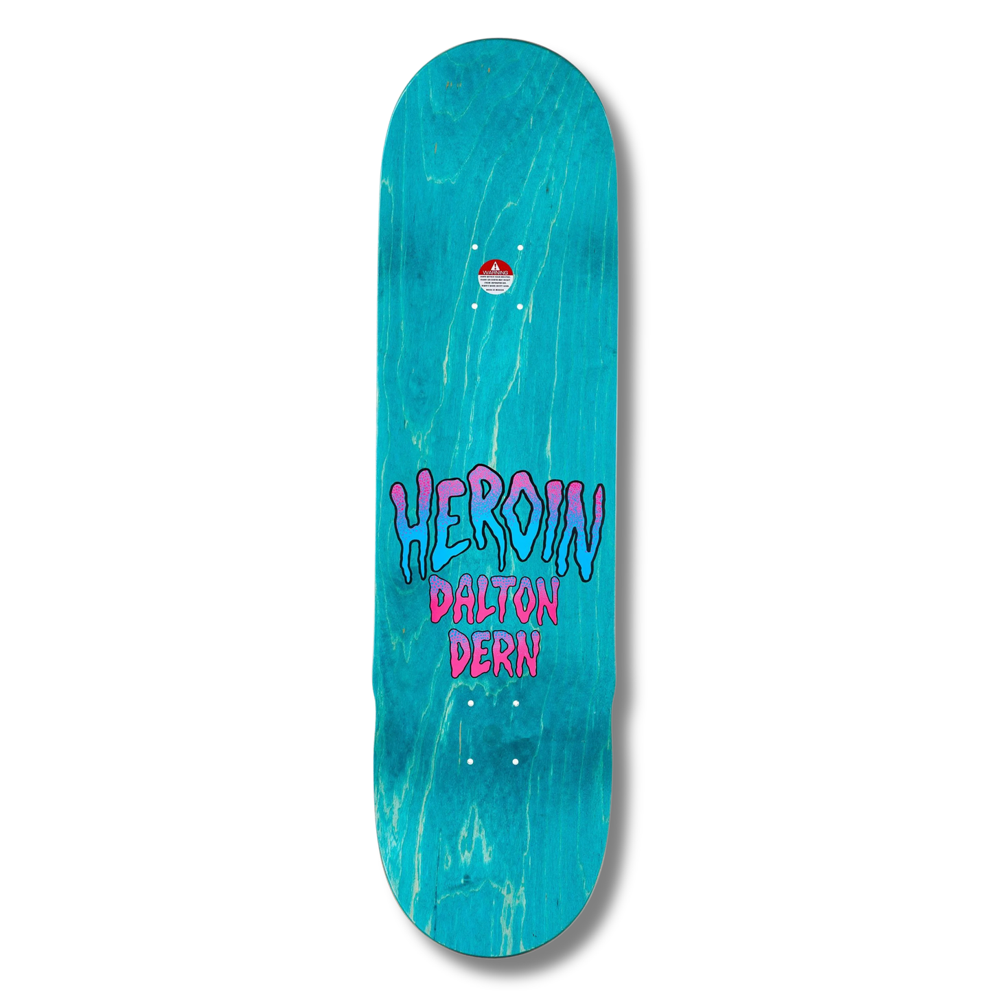 Heroin Dalton Dern "Eyes" Purple Foil Shaped Deck - 8.5"