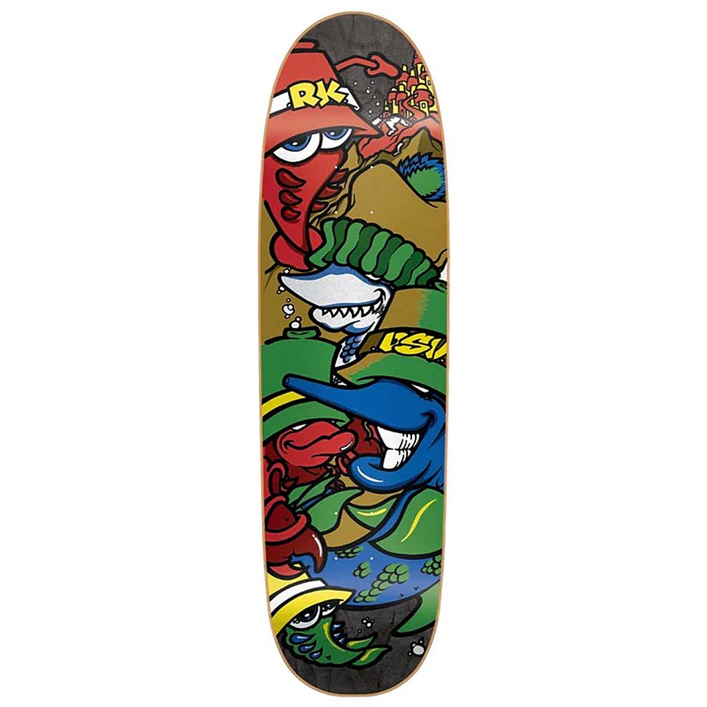 New Deal Knigge "Deep Sea Vandal" Screen Print Reissue Deck (Black) - 8.6"