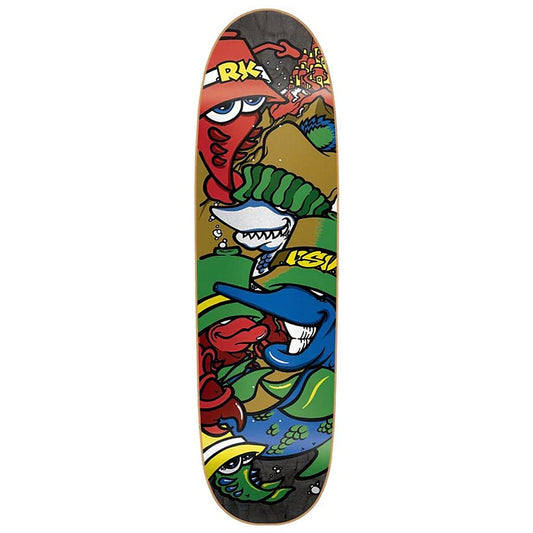 New Deal Knigge "Deep Sea Vandal" Screen Print Reissue Deck (Black) - 8.6"