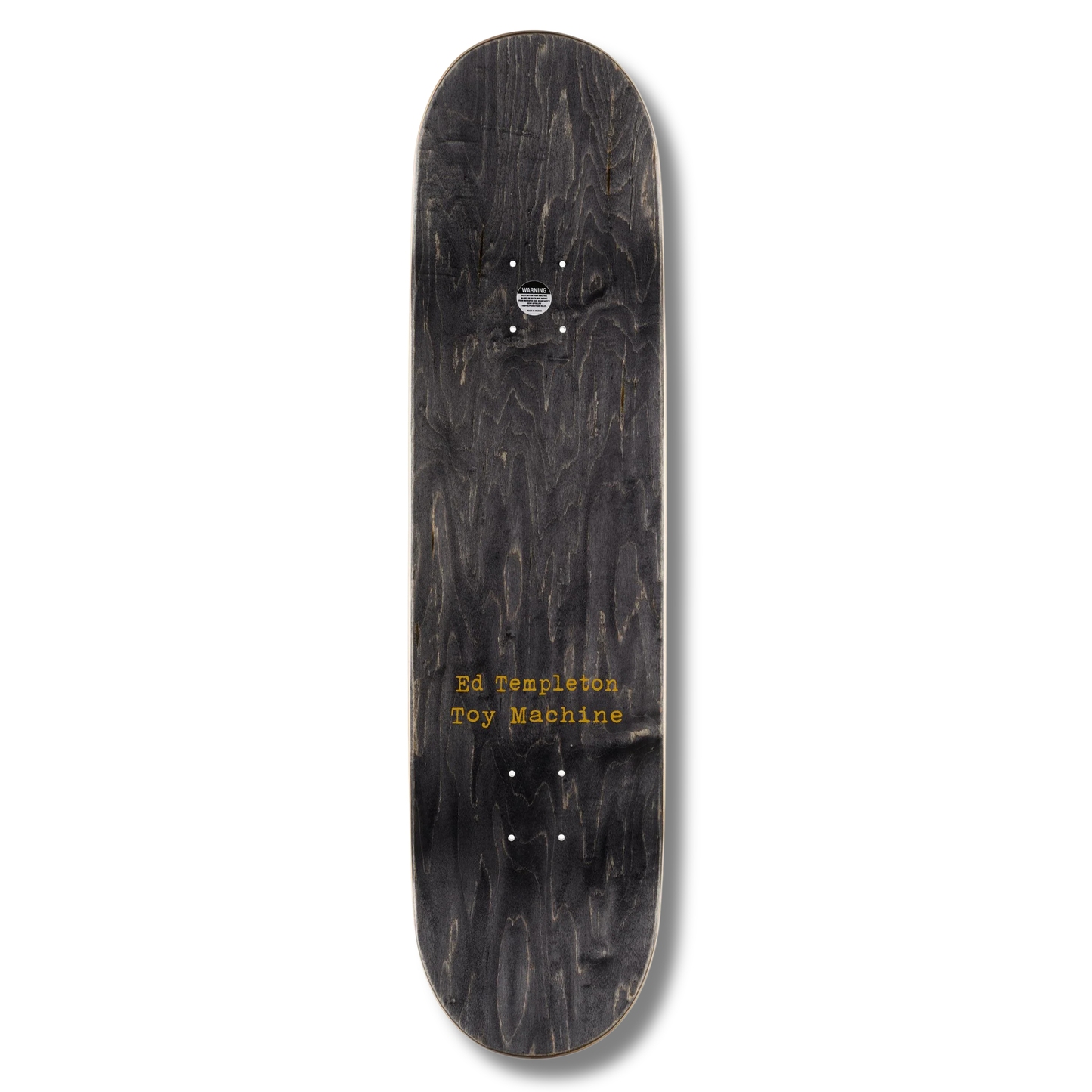 Toy Machine Ed Templeton "Charred Cross" Deck - 8.5"