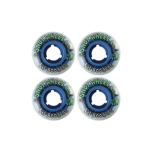 Snot Wheel Co. "Lil Boogers" White/Blue Skateboard Wheels - 48mm/101a