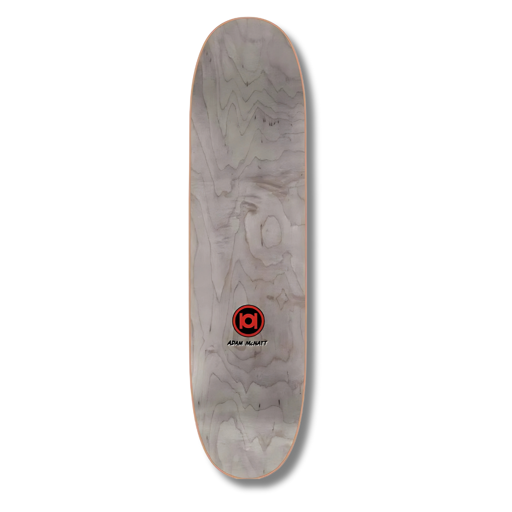 101 Adam McNatt "Star Of Satan" Screen Print Shaped Re-Issue Deck - Red - 8.0"