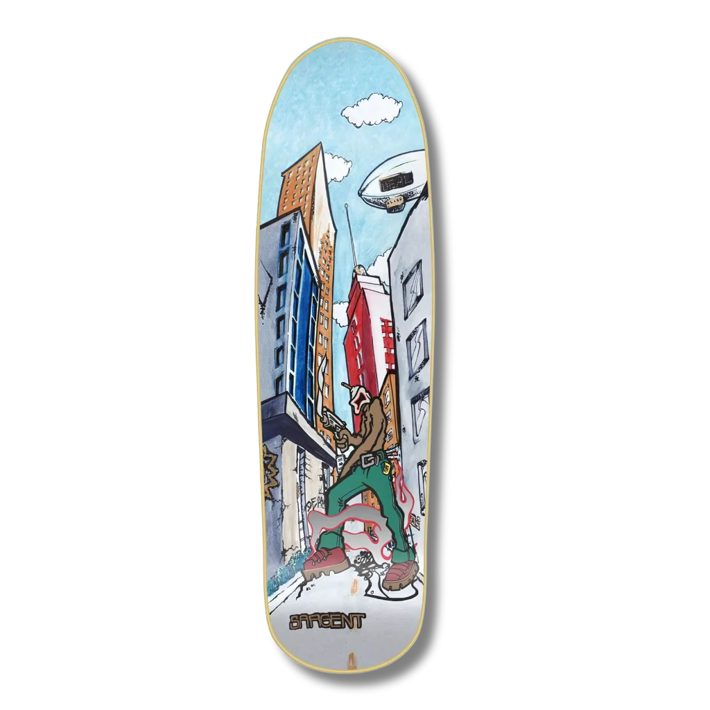 New Deal Danny Sargent "Invader" Slick Bottom Deck - 9.25"