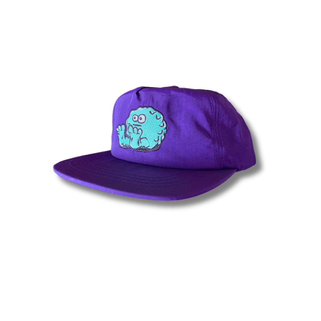 Snot Wheel Co. 5-Panel Purple Nylon Hat