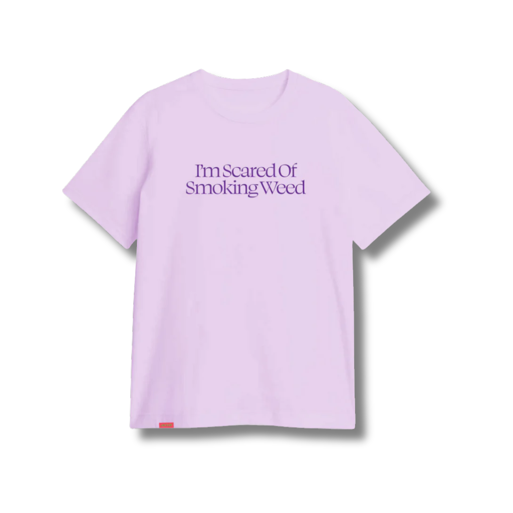 Jacuzzi Unlimited Scared of Smoking Weed S/S Premium Tee - Lavender