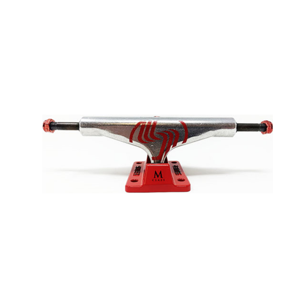 Silver M-Class Hollow Polished/Red (Pair)