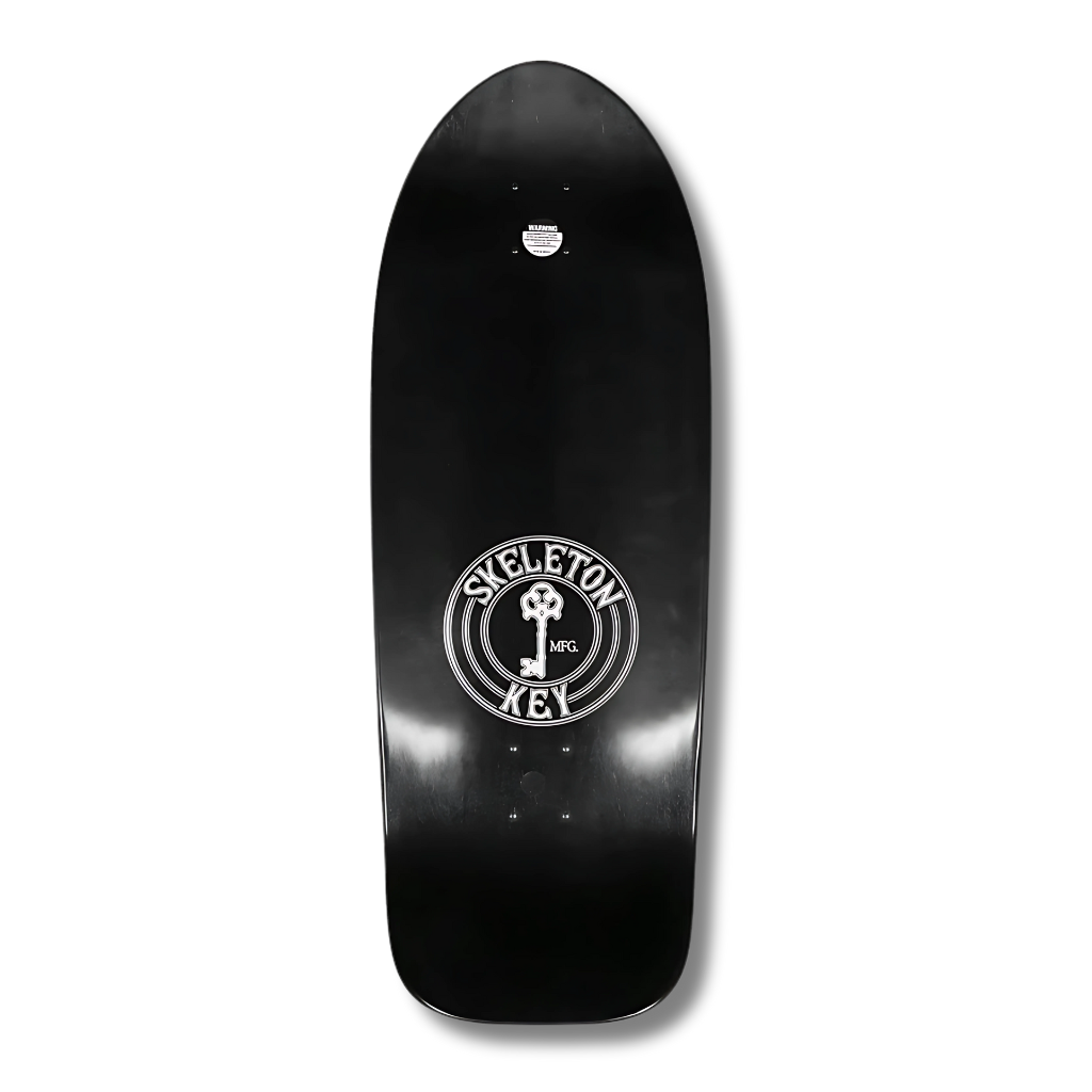 Skeleton Key MFG - "With All Due Respect" Shaped Skateboard Deck - 10.76"