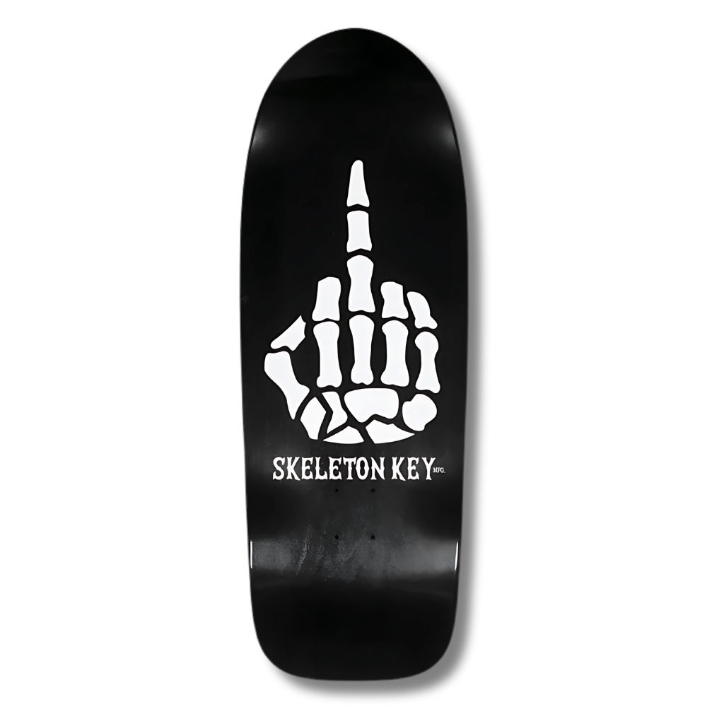 Skeleton Key MFG - "With All Due Respect" Shaped Skateboard Deck - 10.76"