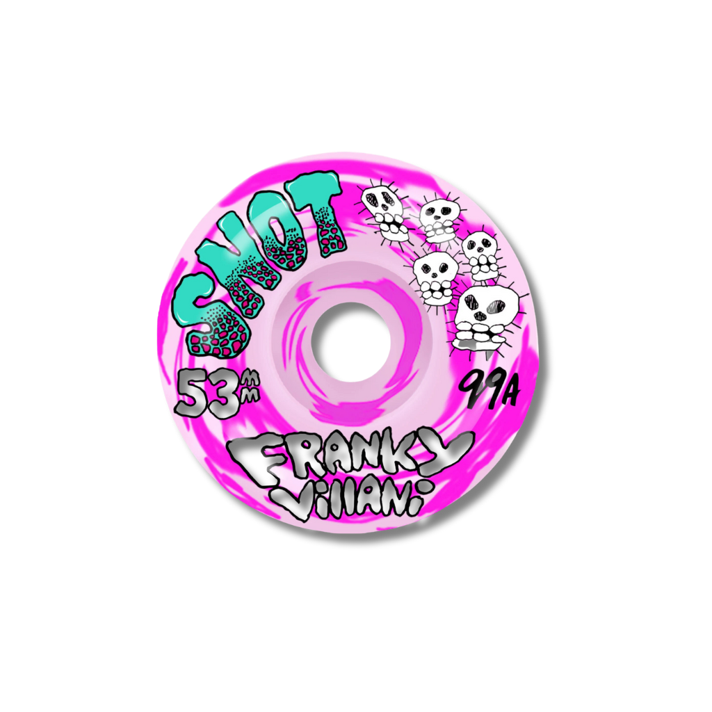 Snot Wheel Co. Franky Villani "Skulls" Pink - 53mm/99a