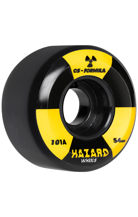Hazard Wheels "Radio Active" Cs: Conical Black Wheels 52-54mm/101a
