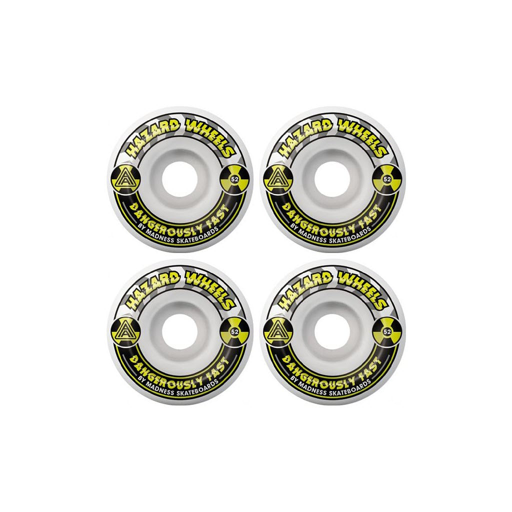 Hazard Wheels CS Formula "Conical Alarm" White/Yellow - 52mm/101a