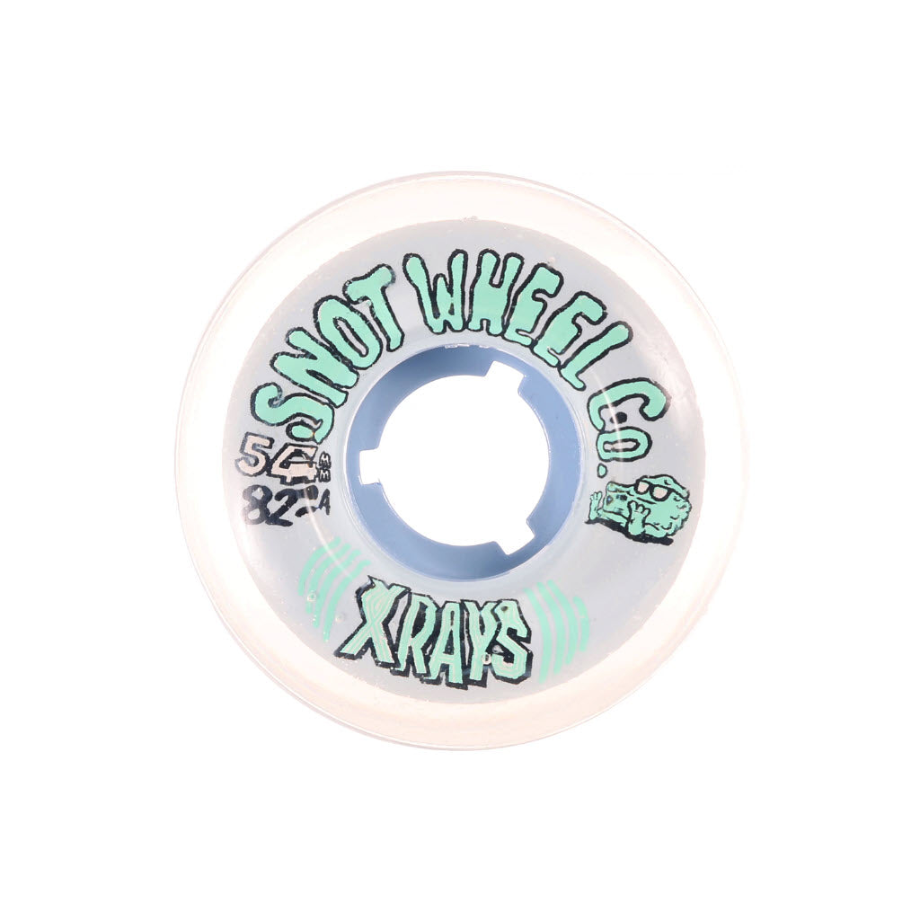 Snot Wheel Co. "X-Rays" Clear/Blue Core - 54mm/82a