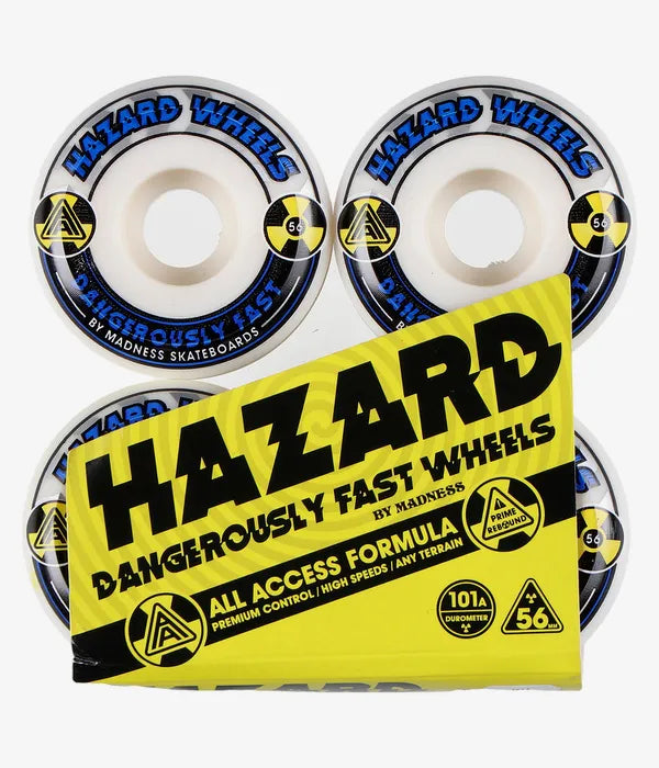 Hazard Wheels Hazard Alarm Aa: Conical White/Blue 56mm
