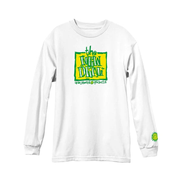 New Deal Apparel OG Napkin Logo L/S T-Shirt (White)