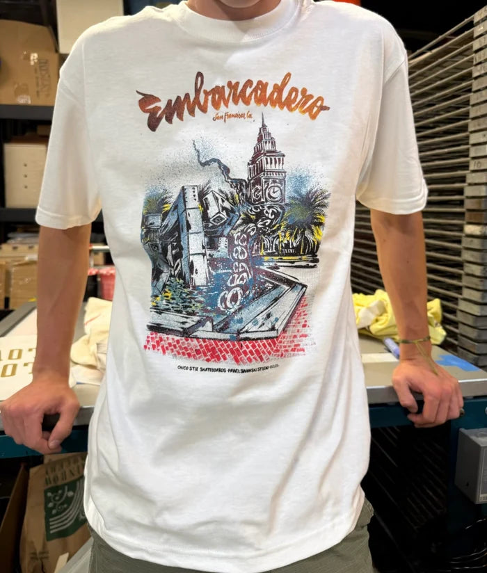 Chico Stix x Swanski EMB4LIFE T-Shirt – White