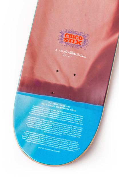 Chico Stix Wolf/Strawberry moon 8.25"