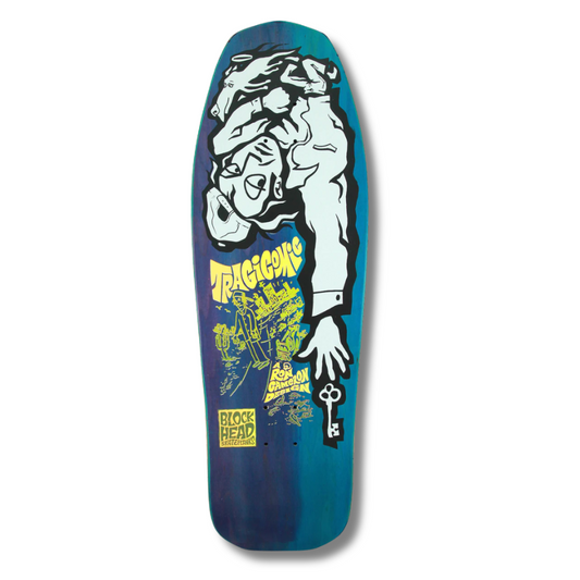 Blockhead "Tragicomic" Screen Print Reissue 2025 - split fades - 9.875"