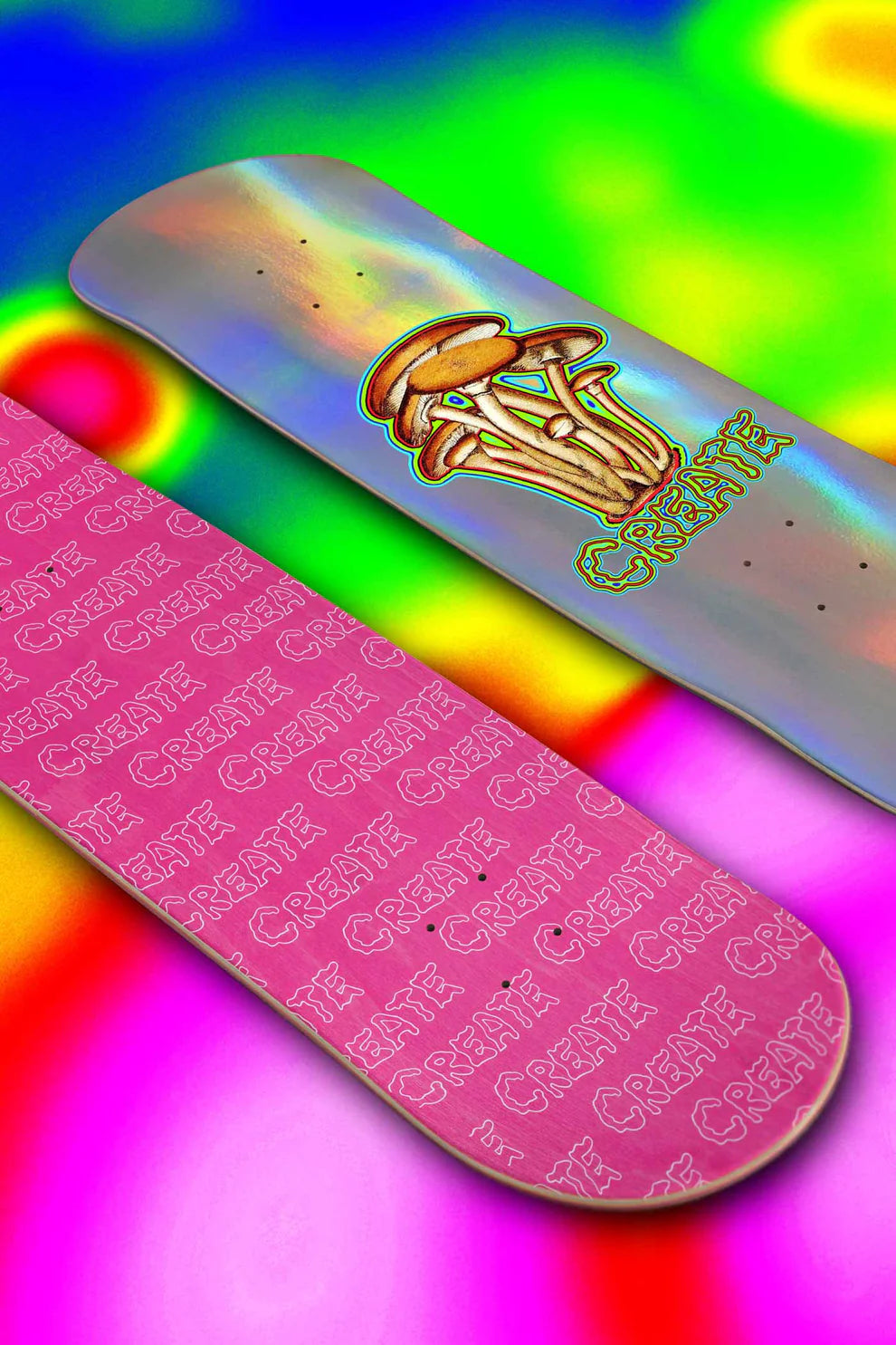 Create Skateboards "Trippy Mushrooms" - 8.5"