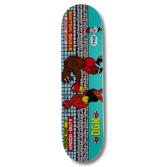 DGK Stevie Williams "8-Bit TKO" Skateboard Deck - 8.25"