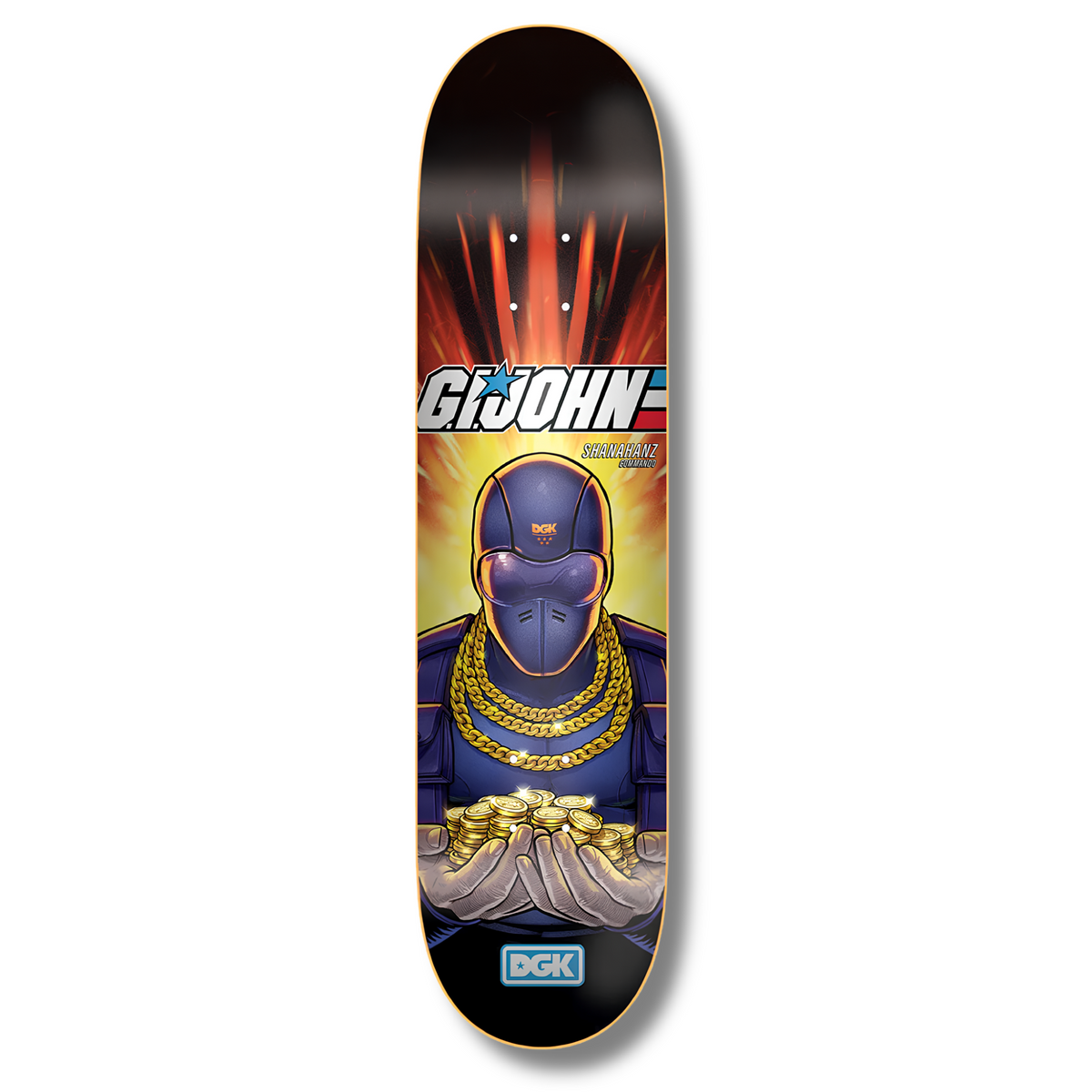 DGK John Shanahan "Snake" Skateboard Deck - 8.0"