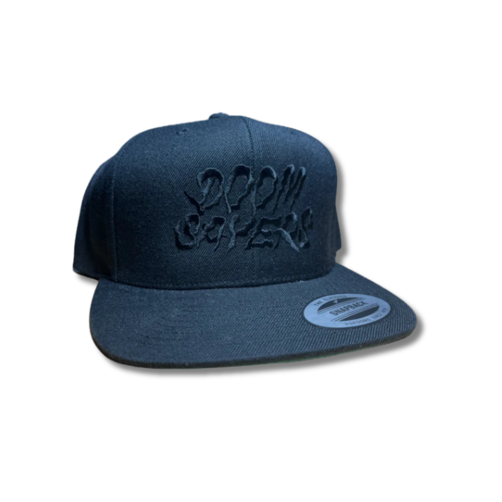 Doom Sayers "Ghost Ride" Embroidered Snapback Hat - Black/Black