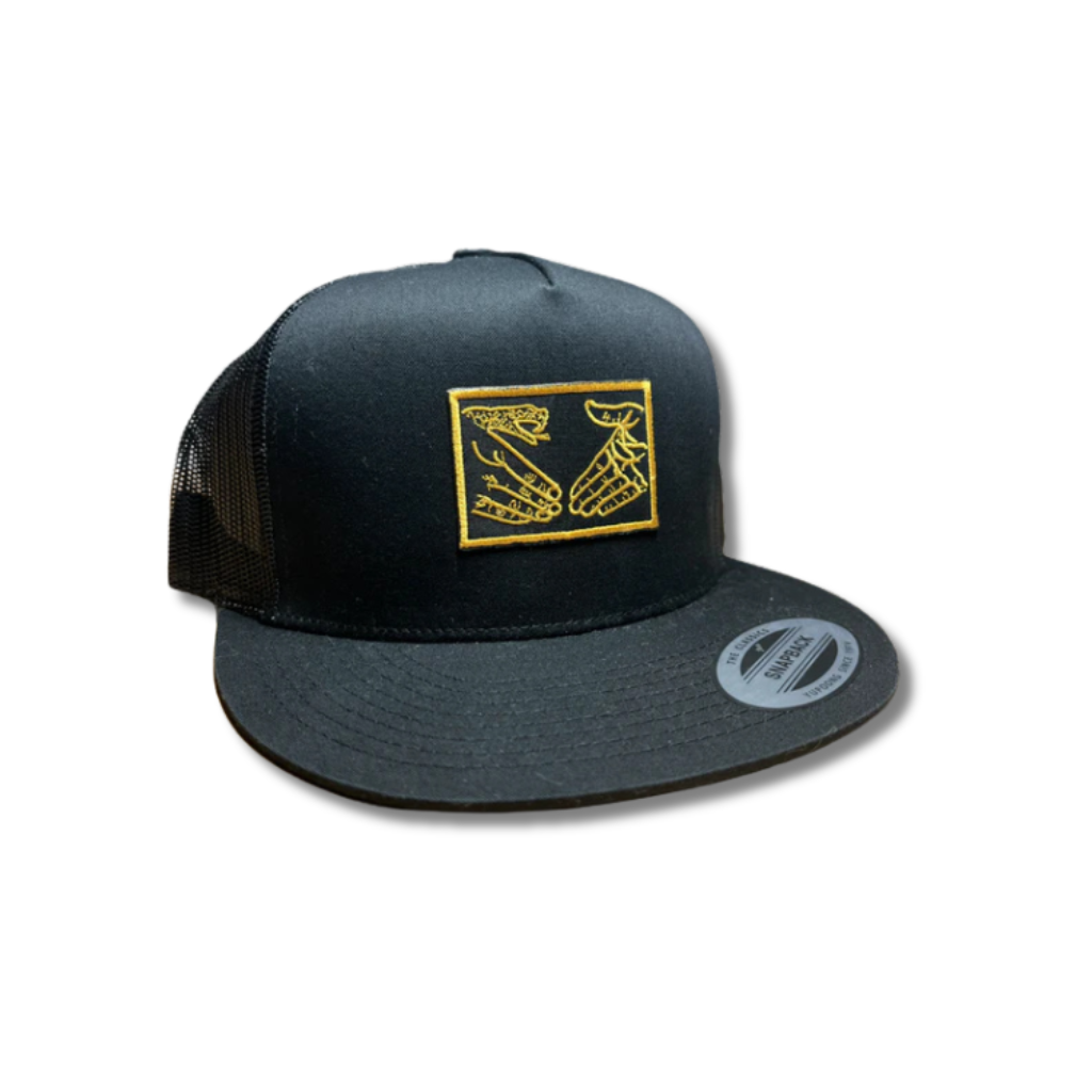 Doom Sayers "Snake Shake" Snapback Hat - Black/Yellow