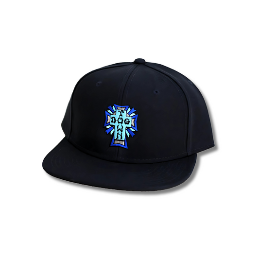 Dogtown Cross Logo Snapback Hat - Black