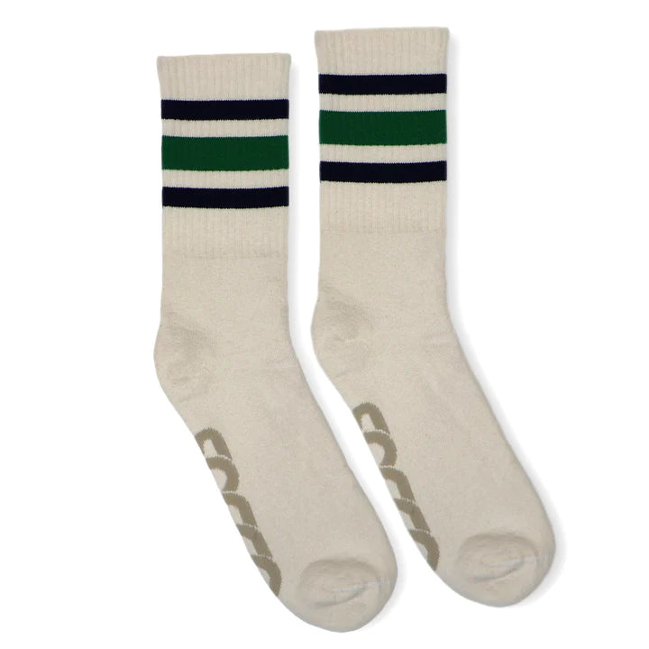 SOCCO Naturals | Navy & Kelly Green Striped