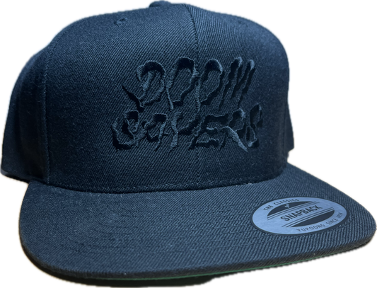 Doom Sayers "Ghost Ride" Embroidered Snapback Hat - Black/Black