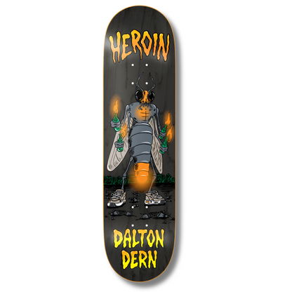 Heroin Dalton Dern "Bug" Skateboard Deck - 8.38"