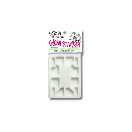 Heroin Skateboards Glow Stacks  1/8th" Risers