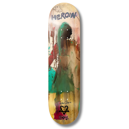 Heroin Dalton Dern X Bam Margera Deck - 8.38"