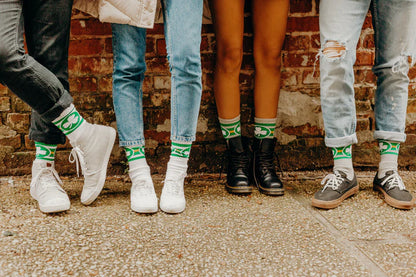 SOCCO Shamrock Socks | Heather Grey