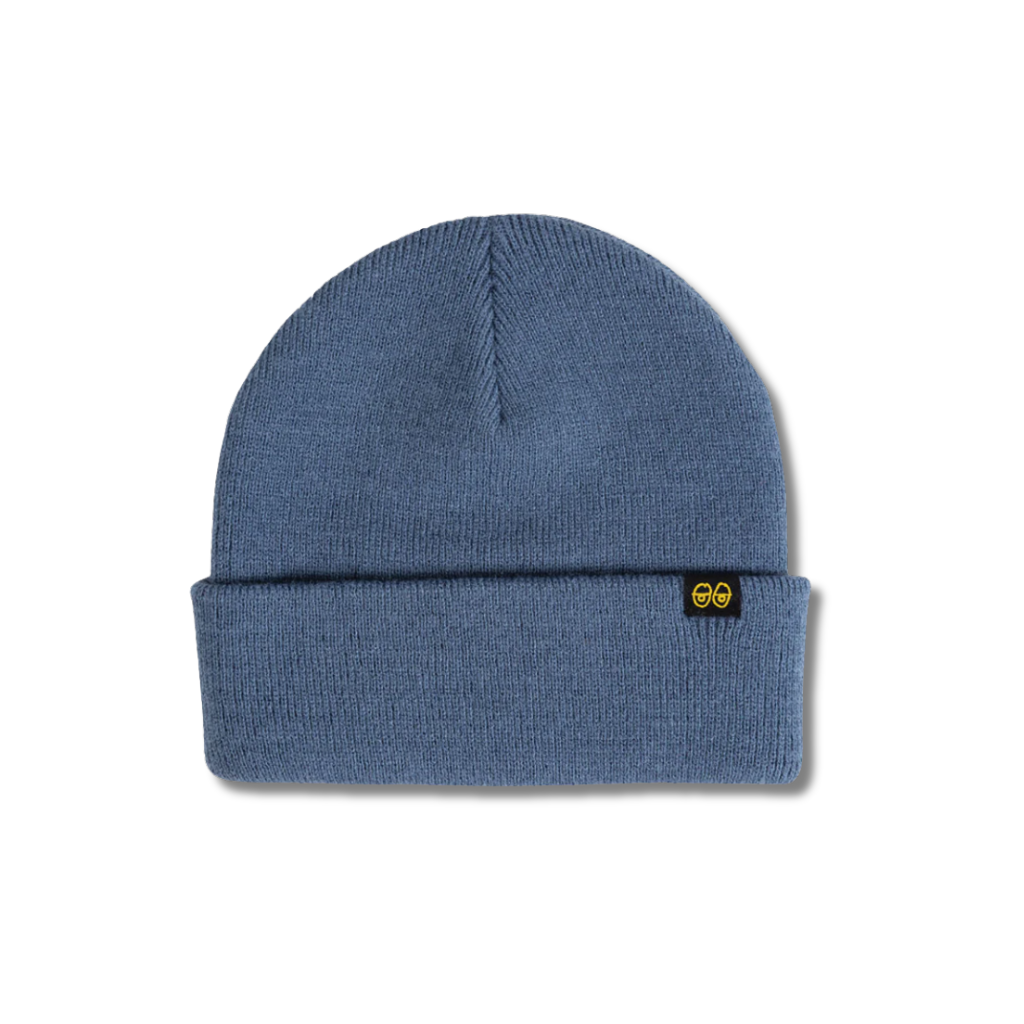 Krooked "Eyes" Clip Cuff Beanie BLUE/GOLD