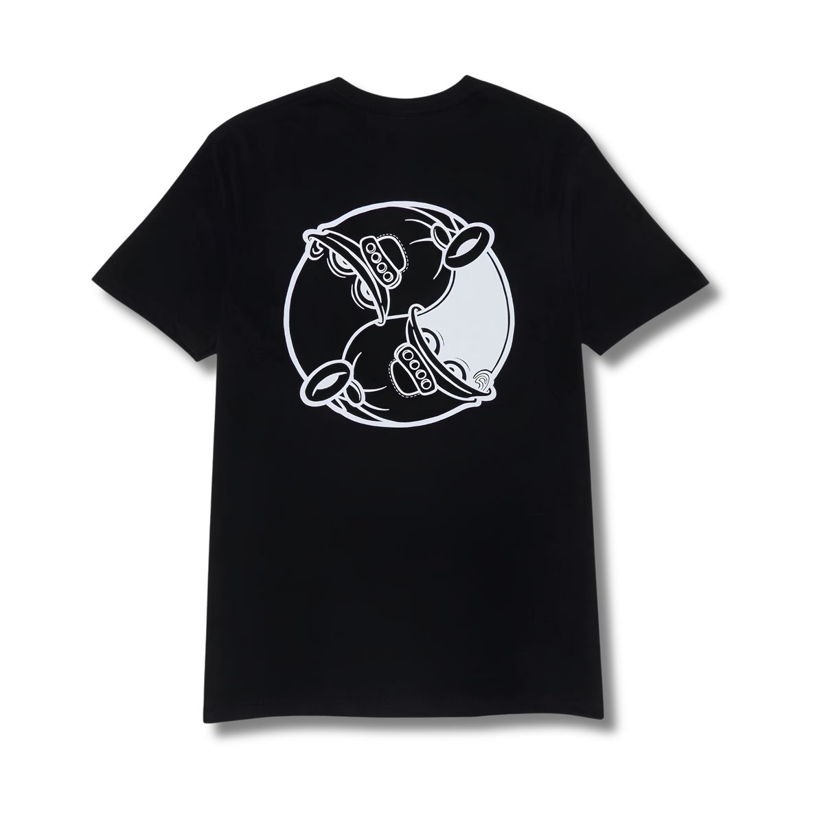 New Deal Apparel T-Shirt Vallely Alien Kurzarm - Schwarz