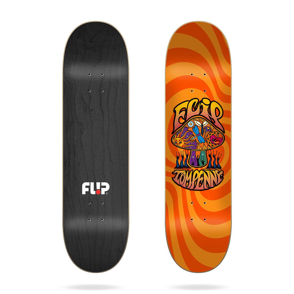 Flip Penny "LoveShroom" Deck - Orange - 8.0"